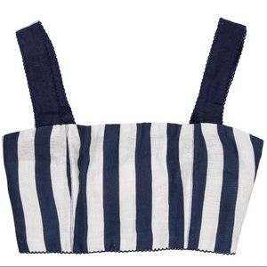 NWOT Agua by Agua Bendita Cropped Linen Top- XS